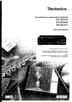Technics - RSBX-701 - Owners manual 